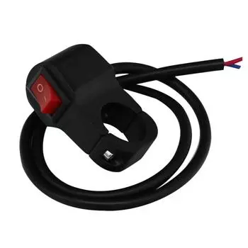 LMoDri универсальные переключатели для мотоциклов, 22 мм переключатель на руль, противотуманный прожектор, кнопка включения-выключения, спортивная грязь, прерыватель для электронного велосипеда красный