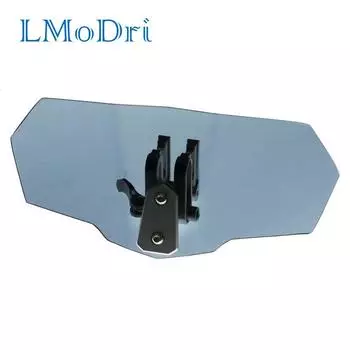 LMoDri Универсальный регулируемый дефлектор ветрового стекла для мотоцикла, прозрачное лобовое стекло для Kawasaki BMW Ducati Honda Benelli белый