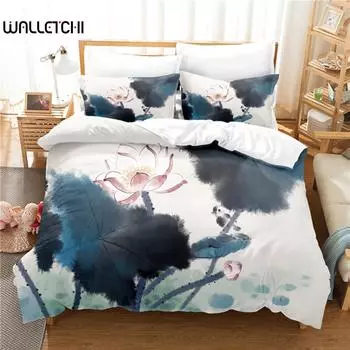 Lnk Painting Постельное белье Пододеяльник Комплект постельного белья 3D Постельное белье Цифровая печать Постельное белье Queen Size Постельное белье Модный дизайн EU single(135x200cm)