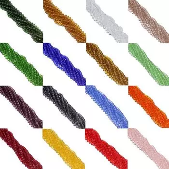 LNRRABC 4 мм 145 шт./нитка разноцветные стеклянные бусины для изготовления ожерелья и браслета своими руками pink