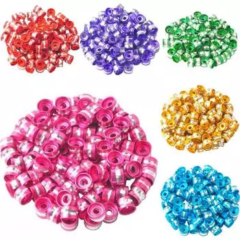 LNRRABC модные 100 шт. трубка алюминиевый цилиндр подвески-разделители свободные бусины DIY поиск оптовая продажа жёлтый