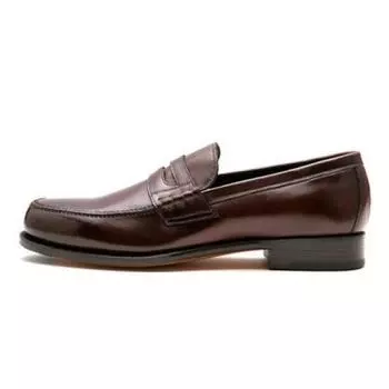 Loafers 2E Leather Shoes Shoes [New Yorker] (NY012) Men s 24.5cm коричневый
