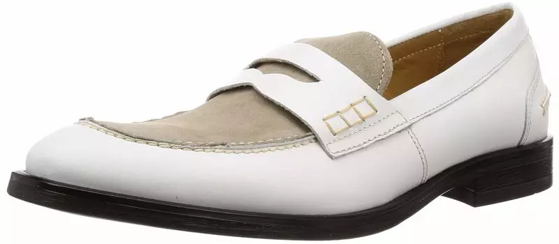 Loafers Bicolor Standard Coin Loafers NB 503C White Gray 28 cm 2E [Neutral Blood] Men s