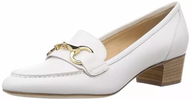 Loafers Bit Heel Loafers LUCA White cm 2E [Luca Grossi] Women s A544-TS 23.5 белый