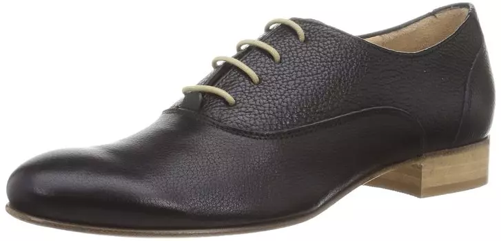 Loafers Heel Shoes Black cm 2E [Luca Grossi] Lace-up Women s 23.5 чёрный