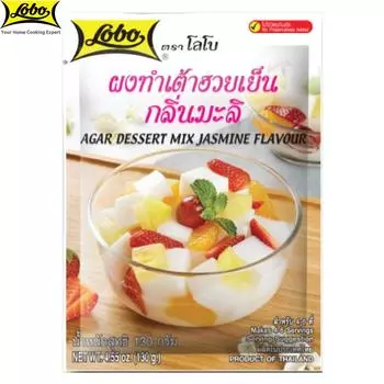 Lobo Agar Dessert Mix со вкусом жасмина, без консервантов/ на 4-6 порций, Тайский десерт, 130 г 130 g