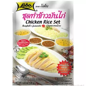 Lobo Тайская еда Чеснок Курица Рис Приправа Специи Пикантный порошок Соус Травяная паста 100 грамм