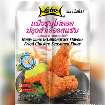 Lobo Tangy Лайм Лемонграсс Кляр Панировочный Вкус Пшеница Специи Чили Жареная Курица Приправленная 150 грамм