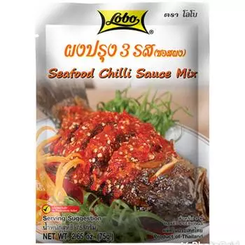 Lobo Thai Food Морепродукты Соус чили Приправы Специи Пикантный порошок Травяная паста 75 грамм