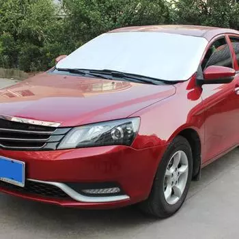 Лобовое стекло автомобиля, козырек от солнца, защита от снега, мороза, льда, пыли, защитная крышка серебряный