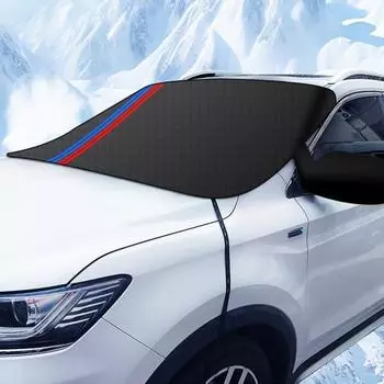 Лобовое стекло автомобиля, покрытие из снежных слоев, двойная пленка, алюминиевая морозостойкая, устойчивая к солнцу, защита от замерзания, универсальная A