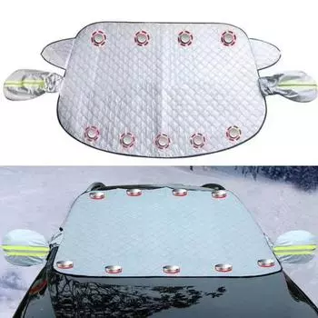 Лобовое стекло автомобиля, солнцезащитный чехол, складной водостойкий, противоморозный, незамерзающий, водостойкий, теплоизоляционный, зимний утолщенный чехол L