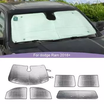 Лобовое стекло автомобиля, солнцезащитный козырек, складной солнцезащитный козырек, автомобильный чехол, подходит для Dodge RAM 2018 Up, аксессуары для интерьера серебряный