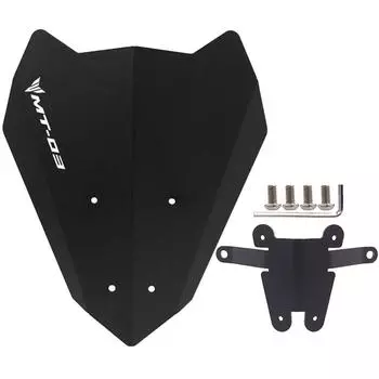 Лобовое стекло для YAMAHA MT25 MT03 2022, лобовое стекло, дымчатое, MT-25 MT-03, аксессуары для мотоциклов, ветер MT03 LOGO Black