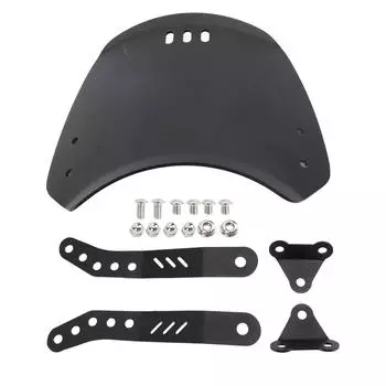 Лобовое стекло мотоцикла, защитный ветрозащитный дефлектор, переднее ветровое стекло с креплением, замена Fo Black