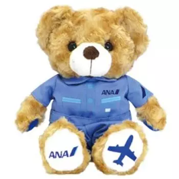 Local Bear ANA Mechanic Plush Toy S by Makoto Fujini [Airport Exclusive]