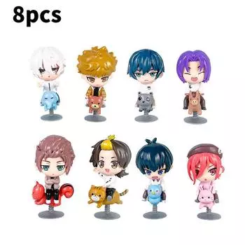 Lock Action Blue Figure Cartoon Model Toy Decoration Doll Children Gift Ornament