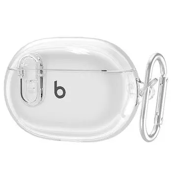 + Lock Anti-Lost Earphone Sleeves Beats Studio Buds Protective Case Beats Wireless Bluetooth Earbuds Case Transparent Switch Soft Case Protective Case Beats Studio Buds/Buds + Transparent