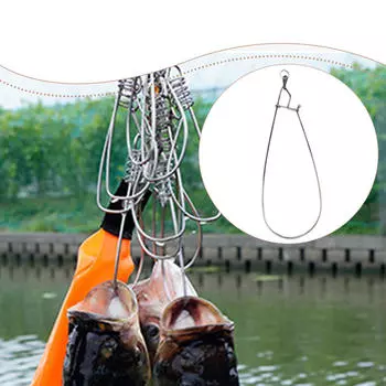 Lock Buckle Stainless Steel Easy to Use Practical Metal ing Tackle