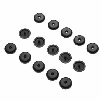 Locking Buttons, 50 Pairs (50 Male and 50 Female) Stop Button Stop Button for Car Supplies Fixing Durable Black