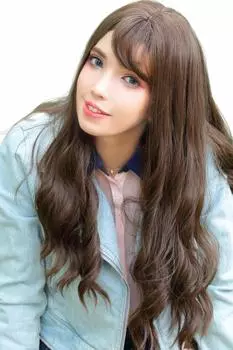 Loco Loco Small Face Full Long Curl Wave Medical Heat With Brown wigth6ABw Парик, Эффект, Парик, Использование, Женский Косплей, Хэллоуин, Устойчивый, Сетка, (Пепел