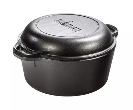 LODGE Double Dutch Oven L8DD3 коричневый