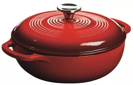 LODGE Enamel Dutch Oven EC3D43 Red 3qt красный