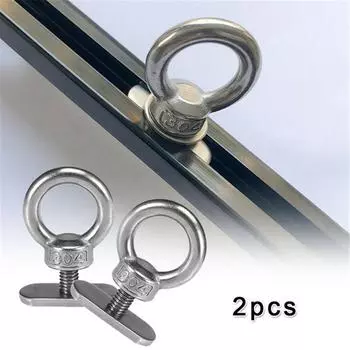 Лодка для банджи-шнура, веревки, каяка, аксессуаров, крепежных люверсов, колец, крюков, каяка, дорожки, шурупов 2 Pack