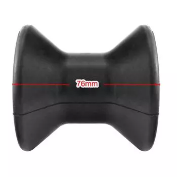 Лодка носовой ролик 3-дюймовый резиновый носовой стопорный ролик морской катер яхты прицеп носовой ролик морской катушечный ролик лодка яхта аксессуары чёрный