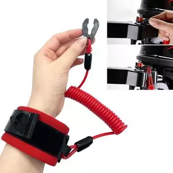 Лодка подвесной выключатель мотора шнур аварийной остановки кнопка аварийной остановки шнур безопасности совместимый с Yamaha Suzuki Honda