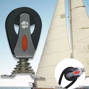 Лодка шкив рывковый блок практичный гладкий подшипник нержавеющая сталь нейлон поворотное колесо для фитнеса red white