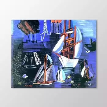 Лодки в Гавре Живопись