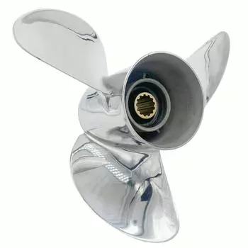 Лодочный гребной винт 10 1/4x16, подходит для подвесного двигателя Yamaha 40HP-55HP, 3 лопасти, нержавеющая сталь, 13 зубьев, OEM НЕТ: 663-45978-00-98 10,25х16 YSS3131014x16RH