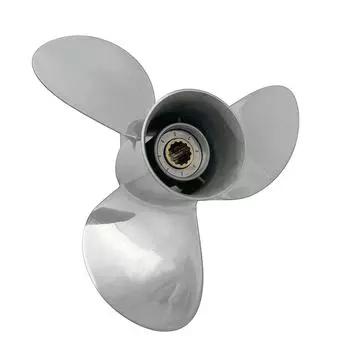 Лодочный гребной винт 11,1x14 подходит для подвесного двигателя Tohatsu 40HP-50HP, 3 лопасти, нержавеющая сталь, 13 зубьев, OEM НЕТ: 3T5B64529-1 11 1/8x14 TSS31311.1x14RH