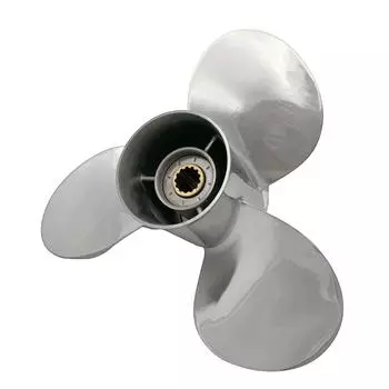 Лодочный гребной винт 11,4x12 подходит для подвесного двигателя Tohatsu 40HP-50HP, 3 лопасти, нержавеющая сталь, 13 зубьев, OEM НЕТ: 3Т5Б64525-1 11,4х12 TSS31311.4x12RH