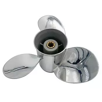 Лодочный гребной винт 9 1/4x8, подходит для подвесного двигателя Yamaha 9,9HP-15HP, 3 лопасти из нержавеющей стали, 8 зубьев OEM НЕТ: 63В-45947-00-ЭЛ 9,25х8 YSS38914x8RH