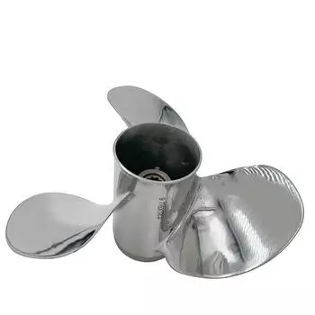 Лодочный гребной винт 9 7/8x13, подходит для подвесного двигателя Yamaha 25HP-30HP, 3 лопасти, нержавеющая сталь, 10 зубьев, OEM НЕТ: 664-45949-02-ЭЛ 9.875x13 YSS310978x13RH