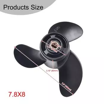 Лодочный подвесной гребной винт для Mercury 2-тактный 5 для Tohatsu 4-6 для 2-тактный 6 для Hyfong 4-6 7.8 X 8 CHINA