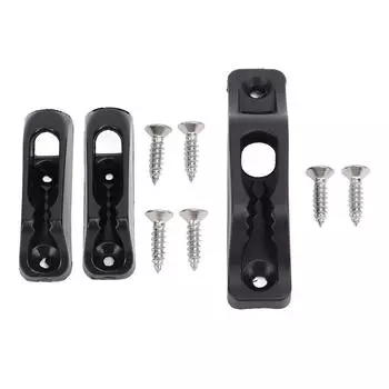 Лодочный трос Клемма Утка Нейлоновая Нескользящая Стабильная Крепежная Клемма для Яхт Кораблей Черный 86 X 20mm / 3.39 X 0.79in 1 Pc