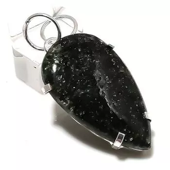 Lodolite Quartz Gemstone Handmade 925 Sterling Silver Jewelry Pendant 1.89 F2R97