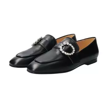 Лоферы Bijou Buckle Loafers F41638 F41638 см [Fabiosconi] Женские 25,5 см~26,0 чёрный