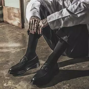 Лоферы BSC T by Clash F12 Scottsdale Horsebit Vanta Black-Street 240