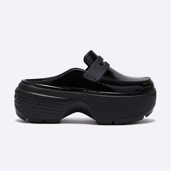 Лоферы CROCS Stomp Hi Shine, черные 210659 001 220
