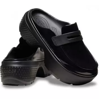 Лоферы Crocs Stomp Hi sHine черные 210659 001 M7W9(260mm)