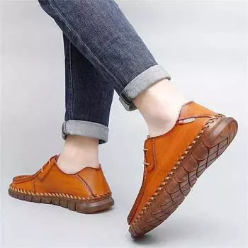 Лоферы для мужчин из спилковой кожи, мужские туфли для вождения, черные мужские кроссовки на плоской подошве, модная кожаная мужская обувь, роскошный дизайн, самый продаваемый US6 (CN38) чёрный