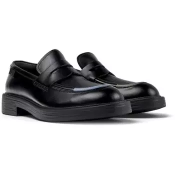 Лоферы гибкие кожаные туфли TWINS K100982 см [Camper] мужские черные_T99 25.0