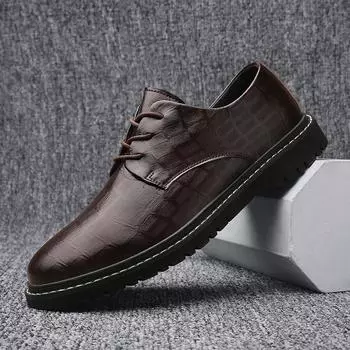 Лоферы Кожаные Туфли для Мужчин Гольф Работа Бизнес Мужская Зеркальная Роскошная Обувь Дизайнер Скейт Крикет Стильная Повседневная Плоская Обувь 39 чёрный