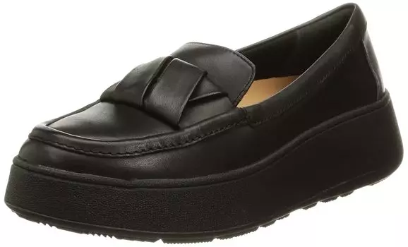 Лоферы ЛОФЕРЫ НА ПЛАТНОЙ ФОРМЕ Все черные см [Fit Flop] F-MODE FOLDED-LEATHER женские 23.0