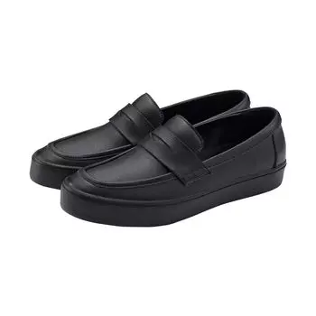 Лоферы MUJI из переработанных обрезков кожи EIA24A4S Черные см Мужские антиусталостные мужские 26,5 чёрный