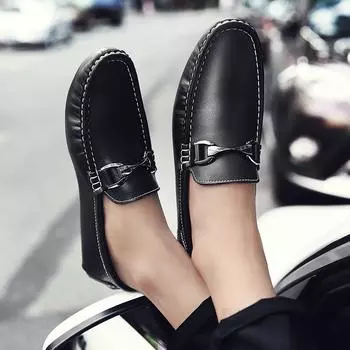 Лоферы мужские повседневные кожаные туфли без застежек черные модные итальянские модные роскошные дизайнерские брендовые лоферы для вождения мужские мокасины 38